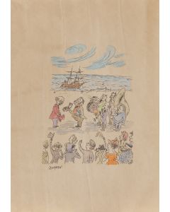 Zbigniew Lengren, "Doktor Dolittle i jego zwierzęta", ilustracja książkowa, 2 poł. XX w. - pic 1
