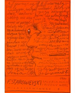 Franciszek Starowieyski, Plakat do wystawy Franciszka Starowieyskiego w Galerii Alicji i Bożeny Wahl, 1980 - pic 1