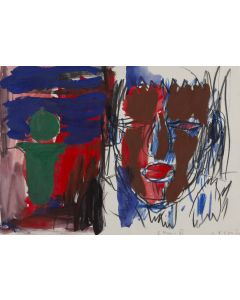 Zdzisław Nitka, "Wąż, czaszka, drzewo", 1990 - pic 1