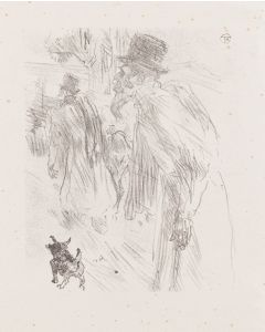 Henri de Toulouse-Lautrec, Żyd, ilustracja do 'Au Pied du Sinai' George'a Clemenceau, 1898 - pic 1