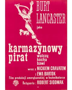 Jerzy Janiszewski, Plakat do filmu "Karmazynowy pirat", 1962 - pic 1