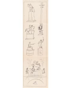 Zbigniew Lengren, "Straszny sen o odbudowie Warszawy", ilustracja satyryczna, 2 poł. XX w. - pic 1