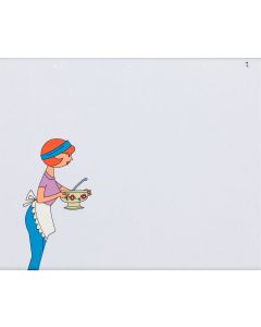 Autor nieznany, Kobieta z wazą - folia animacyjna, 2 poł. XX w. - pic 1