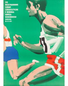 Waldemar Świerzy, "XVII Międzynarodowe Zawody atletyczne", plakat, 1971 - pic 1