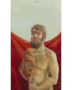 Allan Rzepka, Autoportret z bochnem chleba, 1981 - pic 1