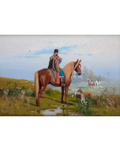 Włodzimierz Łoś, Na polowaniu, 1878 - pic 1