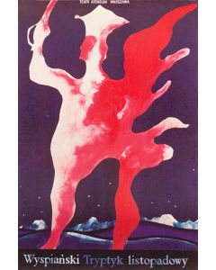 Jan Lenica, Plakat do sztuki "Tryptyk listopadowy" Stanisława Wyspiańskiego, Teatr Ateneum w Warszawie, 1978 - pic 1