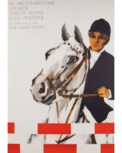 Autor nieznany, "XX Międzynarodowe zawody konne", plakat, 1971 - pic 1