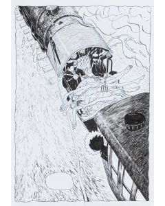 Jacek Frąś, "Spór o sens życia", plansza komiksowa nr 102, 2025 - pic 1