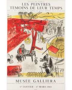 Marc Chagall, "Rewolucja" (plakat do wystawy "Les Peintres Témoins de Leurs Temps"), 1963 - pic 1
