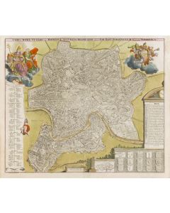 Johann Baptist Homann, Mapa Rzymu ("Urbis Romae Veteris ac Modernae Accurata"), 1716 - pic 1
