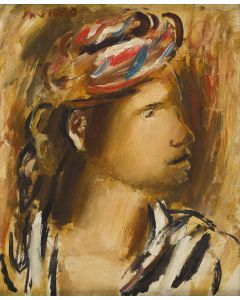 Zygmunt Józef Menkes, "Głowa mężczyzny w turbanie", 1926-1929 - pic 1