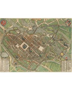 Georg Braun & Franz Hogenberg, Mapa Wrocławia ("Wratislavia"), 1588 - pic 1