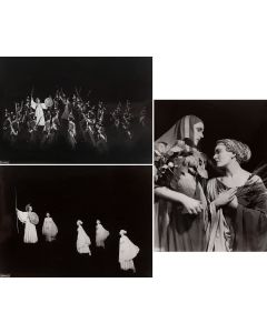 Henryk Śmigacz, "Noc listopadowa" - zestaw trzech fotografii, 1956 - pic 1