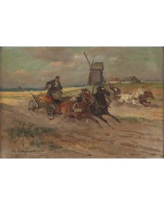 Czesław Wasilewski, Pędzące zaprzęgi, 1927 - pic 1