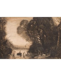 Jean Baptiste Camille Corot, Kąpiel Diany , 1 poł. XIX w. - pic 1