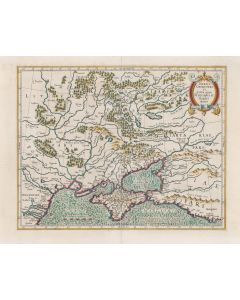 Gerard Mercator, Ukraina z Krymem (Taurica Chersonesus. Nostra aetate Przecopsca et Gazara dicitur), XVII w. - pic 1