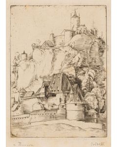 Paul Woenne, Pejzaż z Dürera (wg fragmentu kompozycji "Dziwo morskie), 1 poł. XX w. - pic 1