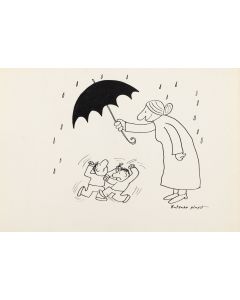 Bohdan Butenko, Ilustracja do książki " Żarty o dzieciach i dorosłych", 2 poł. XX w. - pic 1