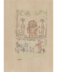 Zbigniew Lengren, "Doktor Dolittle i jego zwierzęta", ilustracja książkowa, 2 poł. XX w. - pic 1