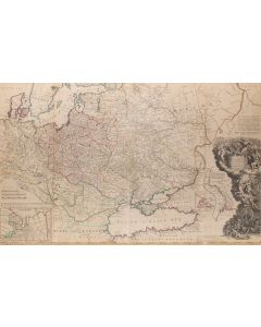 Herman Moll, Mapa Rosji, Polski, Chanatu Krymskiego i Morza Czarnego, 1722 - pic 1