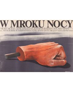 Krzysztof Nasfeter, Plakat do filmu "W mroku nocy", reż. Arthur Penn, 1977 - pic 1
