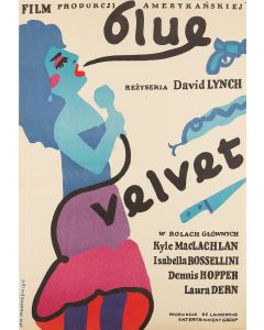 Jan Młodożeniec, Plakat filmowy "Blue velvet" reż. David Lynch, 1986 - pic 1