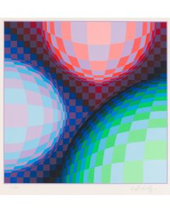 Victor Vasarely, "Triond", 1973 - pic 1