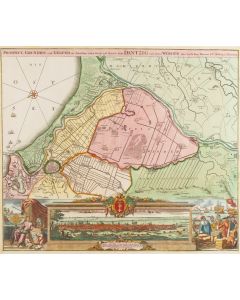 Johann Baptist Homann, Gdańsk (Prospect, grundris und gegend der polnischen vesten Reichs...), 1720 - pic 1