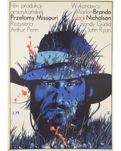 Waldemar Świerzy, Plakat filmowy "Przełomy Missouri" reż. Arthur Penn, 1976 - pic 1