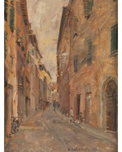 Włodzimierz Zakrzewski, "Siena Via di Camolia", 1961 - pic 1