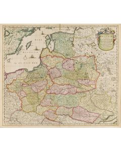 Frederik de Wit, Mapa Polski i Litwy ("Regni Poloniae et Ducatus Lithuanie, Voliniae, Podoliae..."), 1689 - pic 1