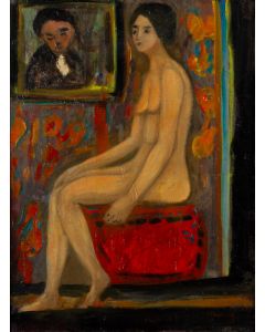 Stanisław Eleszkiewicz, Modelka w atelier, XX w. - pic 1