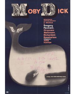 Wiktor Górka, Plakat do filmu "Moby Dick", raż. John Huston, 1961 - pic 1