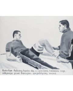 Marcin Maciejowski, "Radosław Kałużny bardzo dba o wyleczoną niedawno nogę", 2000 - pic 1