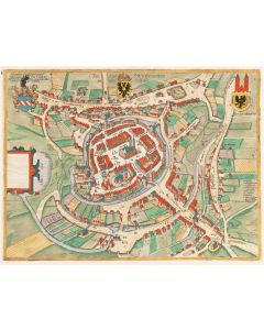 Frans Hogenberg, Georg Braun, Perspektywiczny plan Świebodzina, 1598 - pic 1