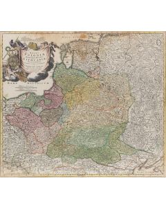 Johann Baptist Homann, Mapa Rzeczpospolitej Obojga Narodów i Prus, 1715 - pic 1