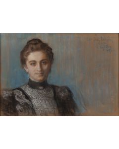 Leon Wyczółkowski, Portret Liny Borzęckiej, 1896 - pic 1