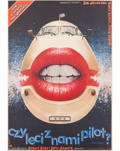 Witold Dybowski, Plakat "Czy leci z nami pilot", reż. Jerry Zucker, Jim Abrahams, 1984 - pic 1