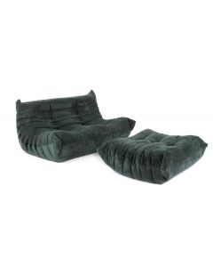 Sofa dwuosobowa i puf "Togo", Michael Ducaroy, lata 70. XX w. - pic 1