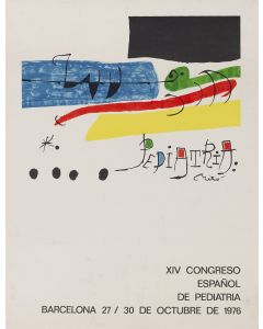 Joan Miro, "XIV Congres Espanol de Pediatra", 1976 - pic 1