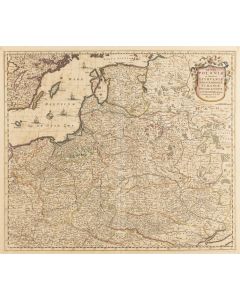 Frederik de Wit, Mapa Polski i Litwy ("Regni Poloniae et Ducatus Lithuaniae"), 1670 - pic 1