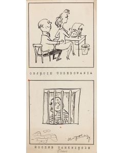 Zbigniew Lengren, Objęcie urzędowania, komiks satyryczny, 1949 - pic 1