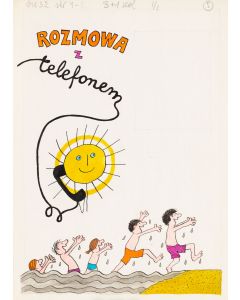 Bohdan Butenko, "Rozmowa z telefonem" - ilustracja do czasopisma "Świerszczyk" - pic 1