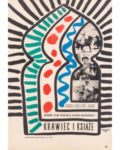 Wojciech Fangor, Plakat do filmu "Krawiec i Książe", reż. Vaclav Krska, 1958 - pic 1