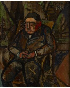 Natan (Nathan) Grunsweigh (Grunsweig), Portret mężczyzny, 1929 - pic 1