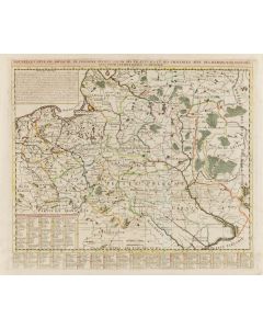 Henri Abraham Châtelain, Mapa Rzeczypospolitej z podziałem na palatynaty ("Nouvelle carte du Royaume de Pologne, divisee selon ses palatinats…"), 1720 - pic 1