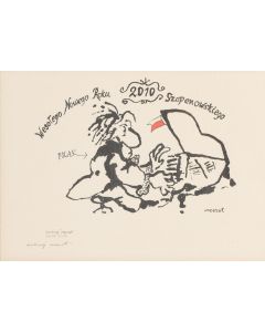 Andrzej Czeczot, "Wesołego Nowego 2010 Roku Szopenowskiego", ilustracja okolicznościowa, 2009 - pic 1