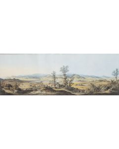 Ernst Wilhelm Knippel, "Das Riesengebirge aufgenommen am Wege zwischen Warmbrunn und Merzdorf", 1827 - pic 1