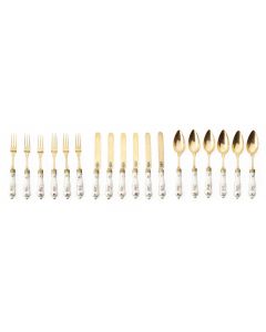 Komplet sztućców z herbem 'Prus' pod książęcą koroną, 1 poł. XIX w. - pic 1